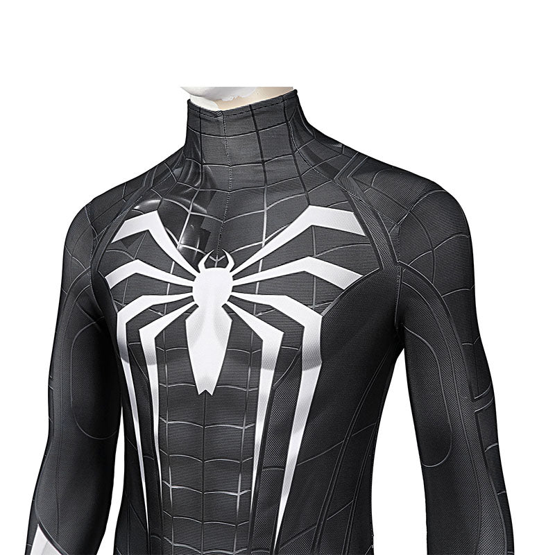 Spider-Man Venom Suit Spiderman Miles Morales PS5 Cosplay Costume Symbiote Black Suit - Image 5