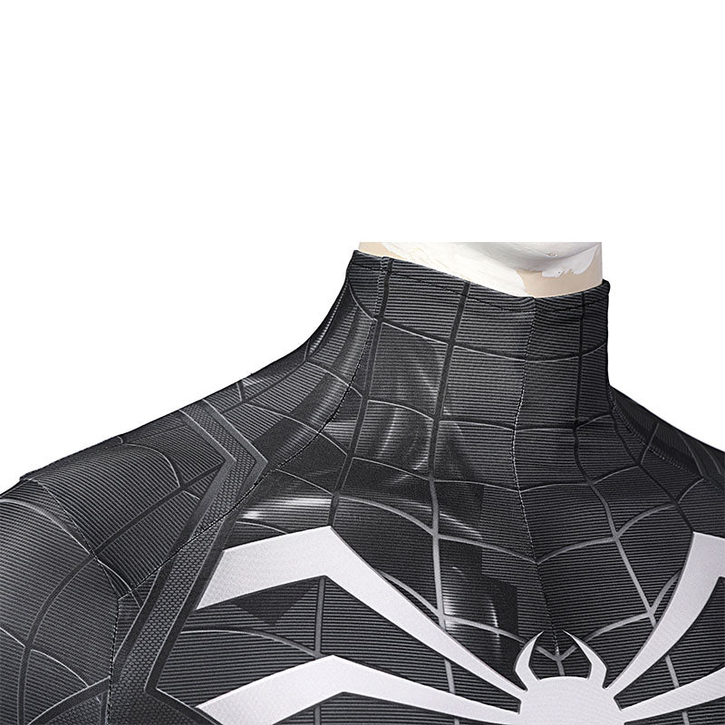 Spider-Man Venom Suit Spiderman Miles Morales PS5 Cosplay Costume Symbiote Black Suit - Image 6