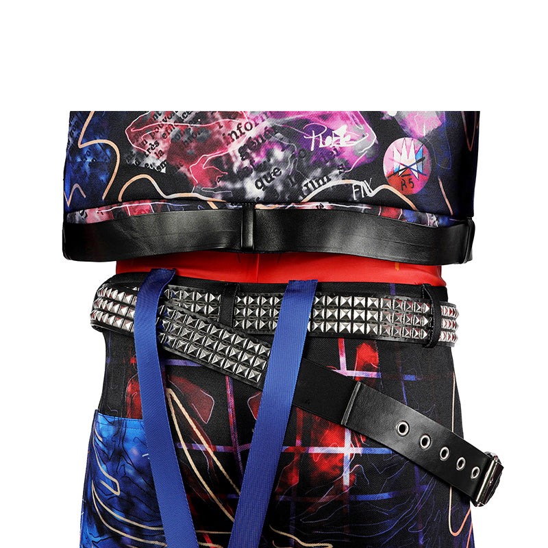 Spider-Man: Across the Spider-Verse Cosplay Hobie Brown Spider-Punk Costume Outfit - Image 22