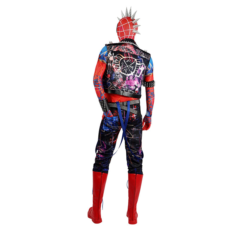 Spider-Man: Across the Spider-Verse Cosplay Hobie Brown Spider-Punk Costume Outfit - Image 8