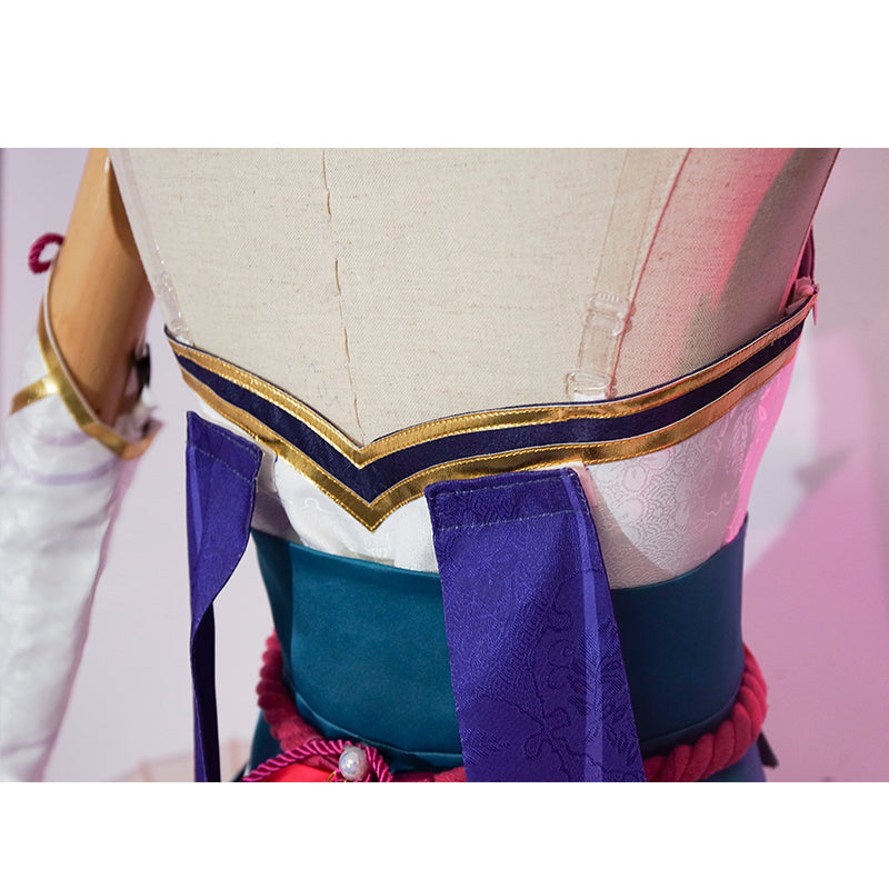 League of Legends The Starchild Soraka Cosplay Costume Game Skin Spirit Blossom Dress Suit - Image 10