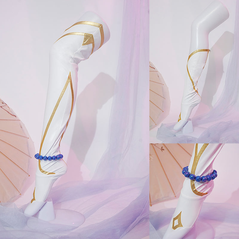League of Legends The Starchild Soraka Cosplay Costume Game Skin Spirit Blossom Dress Suit - Image 6