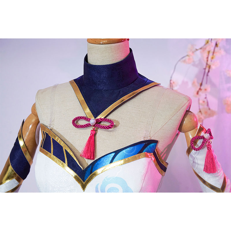 League of Legends The Starchild Soraka Cosplay Costume Game Skin Spirit Blossom Dress Suit - Image 8