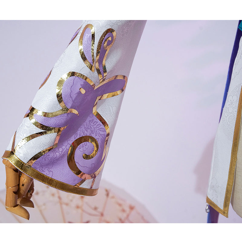 League of Legends The Starchild Soraka Cosplay Costume Game Skin Spirit Blossom Dress Suit - Image 14