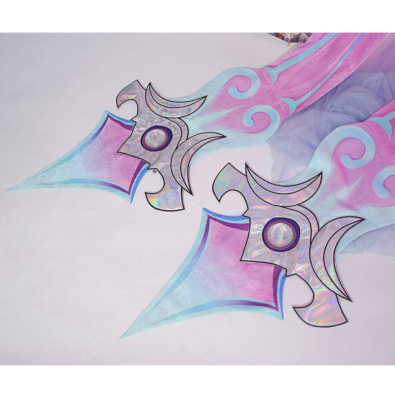 League of Legends The Starchild Soraka Cosplay Costume Game Skin Spirit Blossom Dress Suit - Image 15