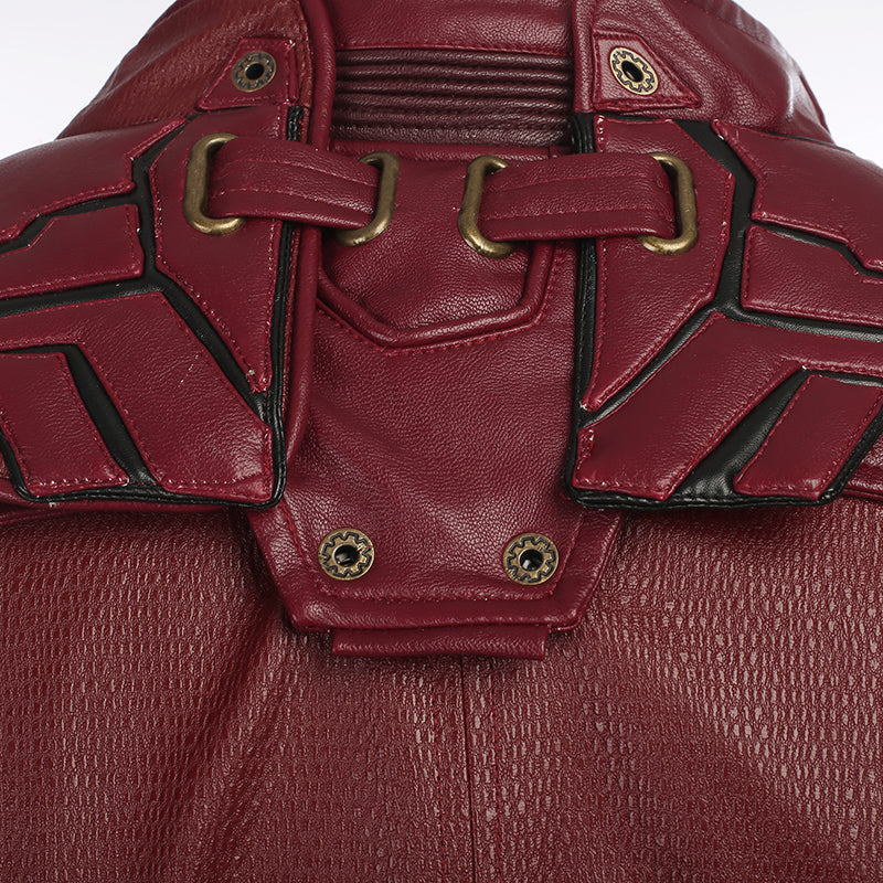 Star Lord Costume Guardians of The Galaxy 2 Cosplay Peter Quill Red Coat With Boots - Image 9