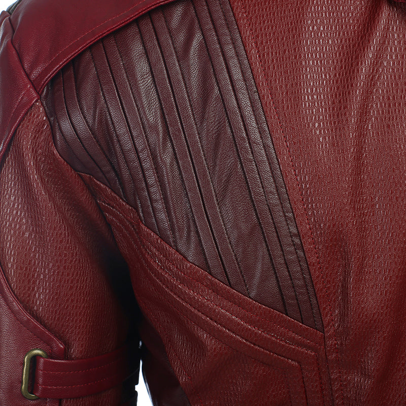 Star Lord Costume Guardians of The Galaxy 2 Cosplay Peter Quill Red Coat With Boots - Image 11