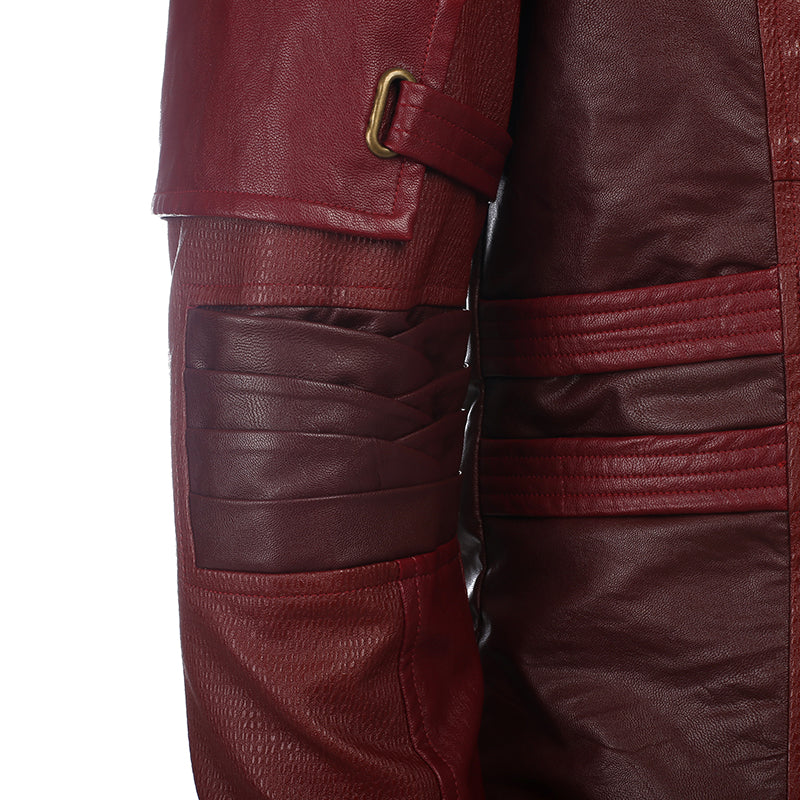 Star Lord Costume Guardians of The Galaxy 2 Cosplay Peter Quill Red Coat With Boots - Image 15