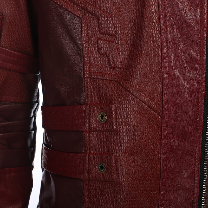 Star Lord Costume Guardians of The Galaxy 2 Cosplay Peter Quill Red Coat With Boots - Image 18
