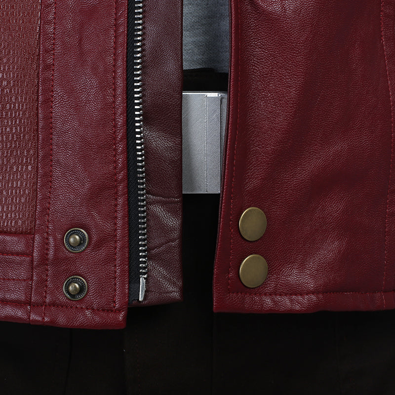 Star Lord Costume Guardians of The Galaxy 2 Cosplay Peter Quill Red Coat With Boots - Image 20