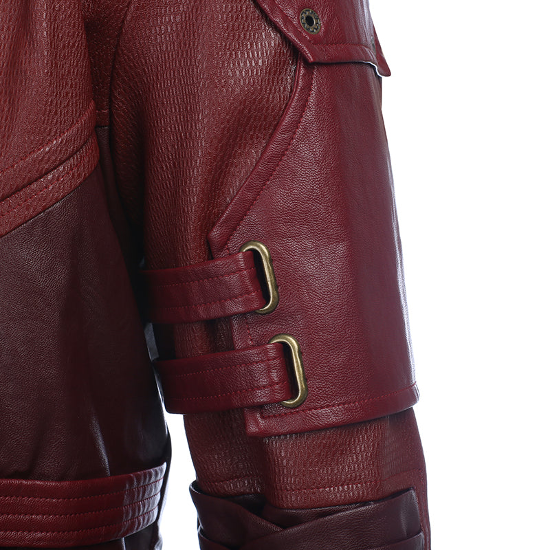 Star Lord Costume Guardians of The Galaxy 2 Cosplay Peter Quill Red Coat With Boots - Image 21