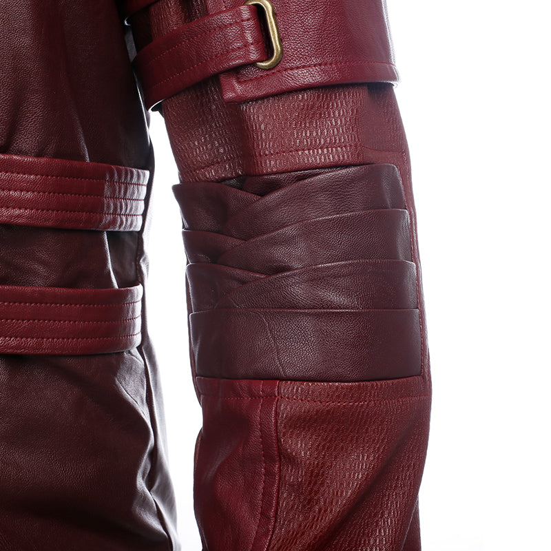 Star Lord Costume Guardians of The Galaxy 2 Cosplay Peter Quill Red Coat With Boots - Image 22