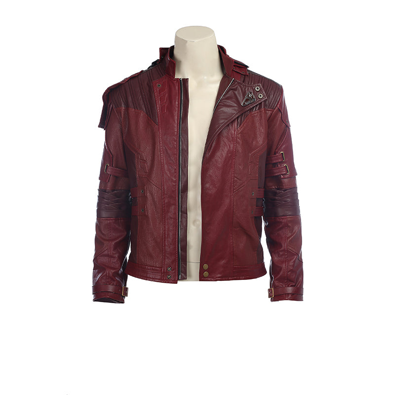 Star Lord Costume Guardians of The Galaxy 2 Cosplay Peter Quill Red Coat With Boots - Image 4