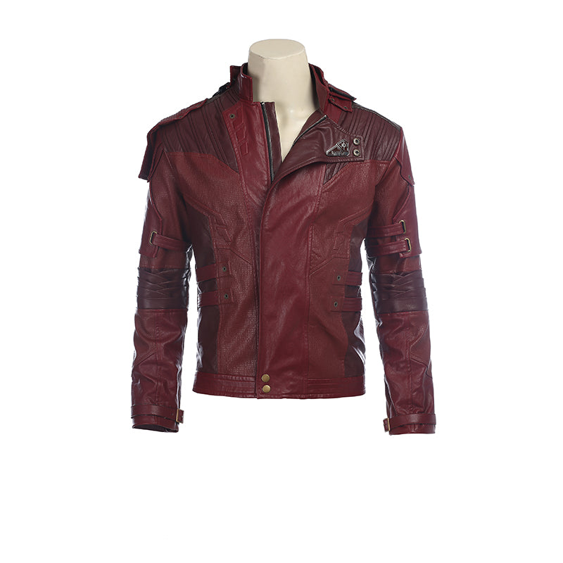 Star Lord Costume Guardians of The Galaxy 2 Cosplay Peter Quill Red Coat With Boots - Image 5