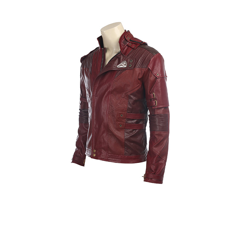 Star Lord Costume Guardians of The Galaxy 2 Cosplay Peter Quill Red Coat With Boots - Image 6