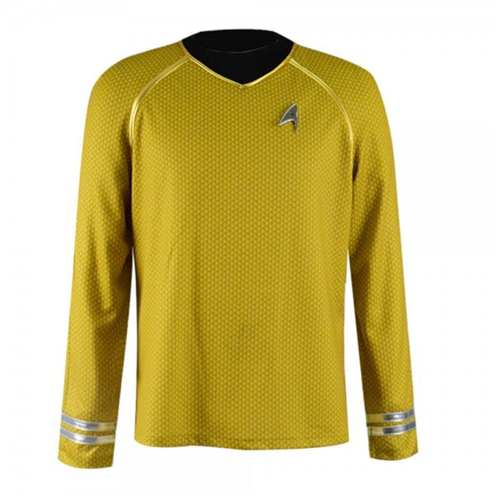 Star Trek Into Darkness Yellow Shirt Star fleet Uniform Cosplay Costume - Image 9