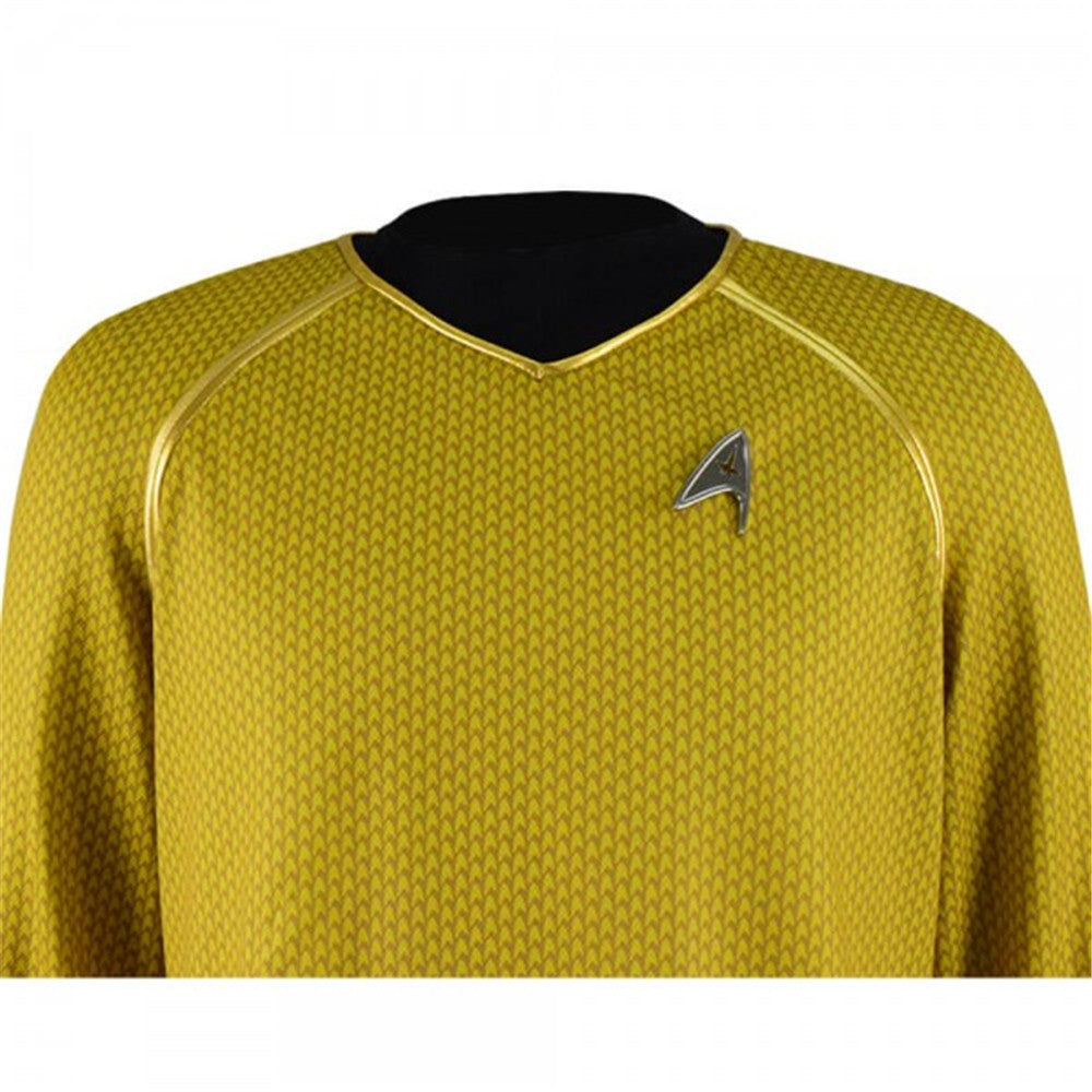 Star Trek Into Darkness Yellow Shirt Star fleet Uniform Cosplay Costume - Image 14