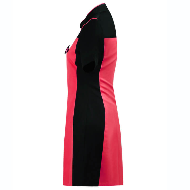 Star Trek TNG Red Uniform Dress Skant Uniform Cosplay Costume - Image 3