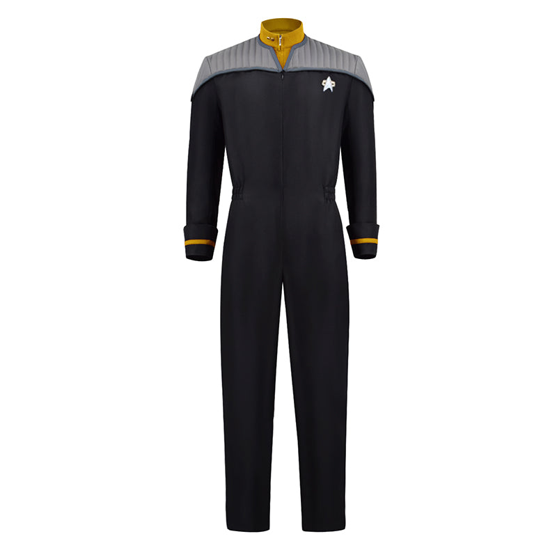 Star Trek: Resurgence Cosplay Costume Starfleet Commander Uniform Halloween Outfit Yellow Shirt Version - Image 2
