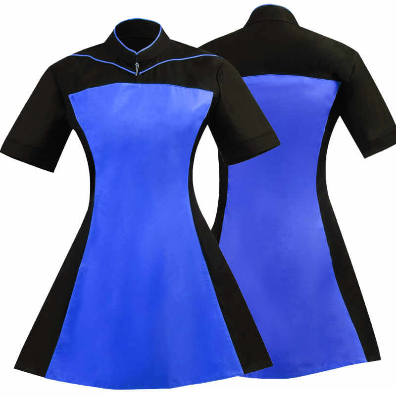Star Trek TNG Blue Uniform Dress Skant Uniform Cosplay Costume