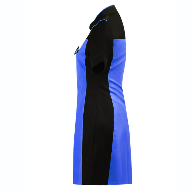 Star Trek TNG Blue Uniform Dress Skant Uniform Cosplay Costume - Image 4