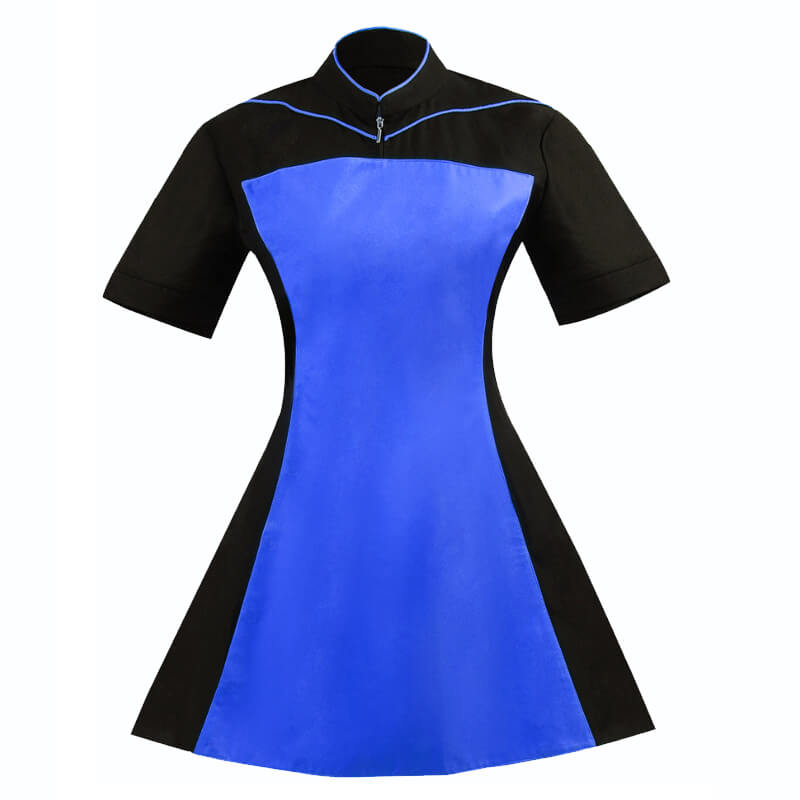Star Trek TNG Blue Uniform Dress Skant Uniform Cosplay Costume - Image 2