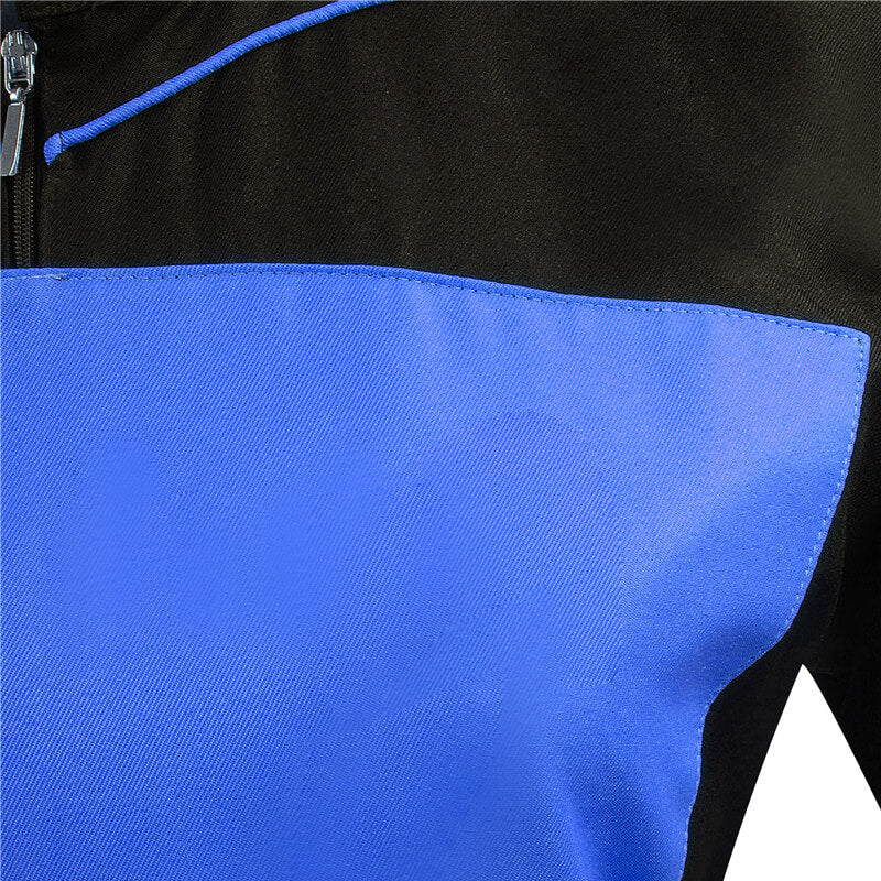 Star Trek TNG Blue Uniform Dress Skant Uniform Cosplay Costume - Image 5