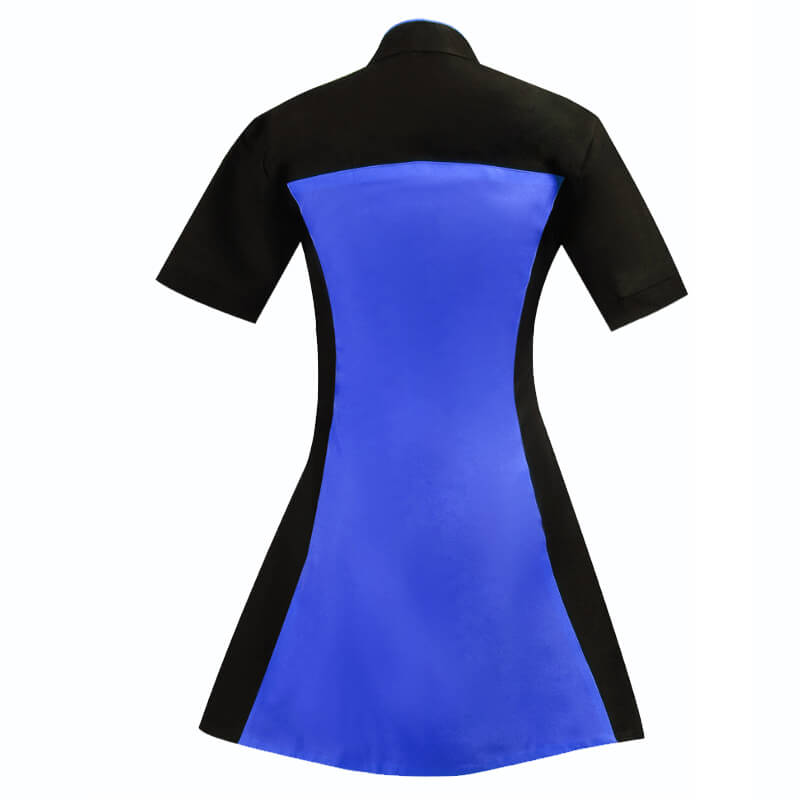 Star Trek TNG Blue Uniform Dress Skant Uniform Cosplay Costume - Image 3