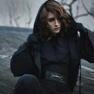 Anakin Skywalker Star Wars Jedi Cosplay Outfit Black Robe Costume