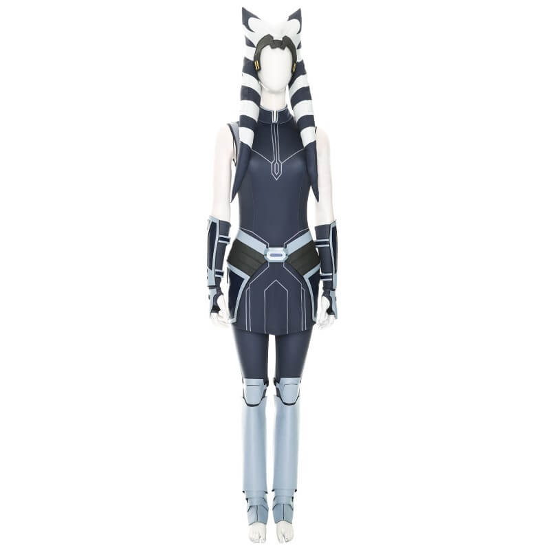 Star Wars The Clone Wars Ahsoka Tano Cosplay Costume Full Set Outfit - Image 2