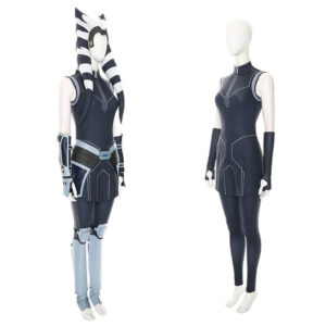 Star Wars The Clone Wars Ahsoka Tano Cosplay Costume Full Set Outfit