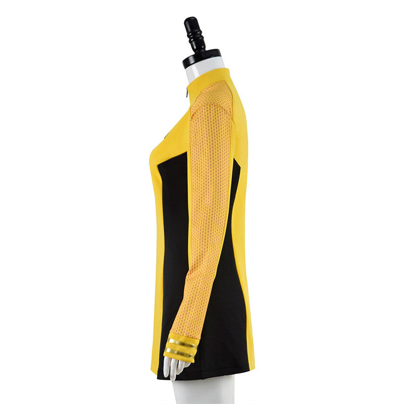Star Trek Strange New Worlds Costume Number One Una Chin-riley Cosplay Yellow Starfleet Uniforms Dress - Image 4