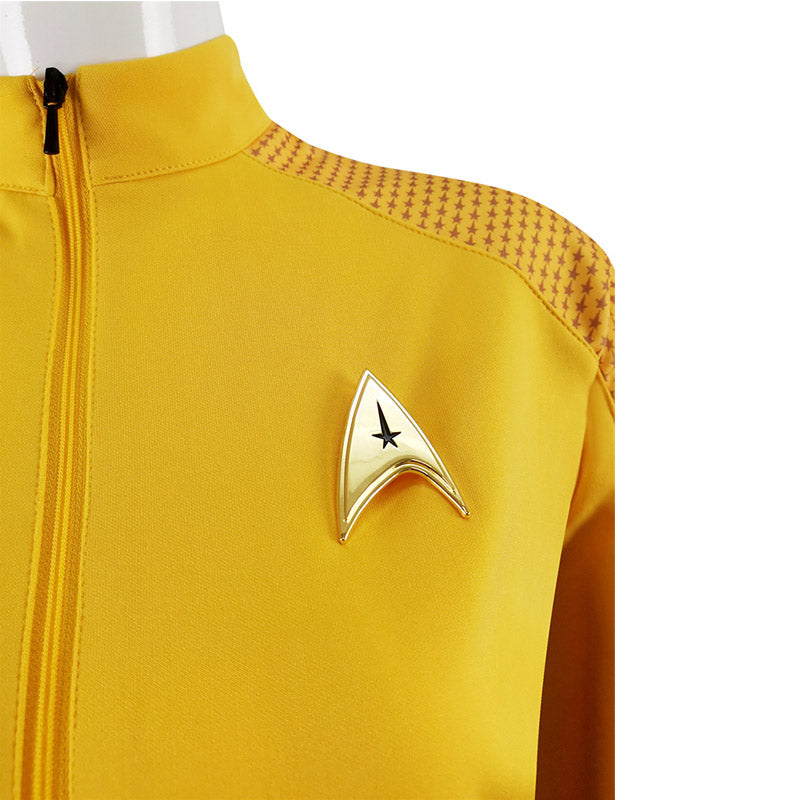 Star Trek Strange New Worlds Costume Number One Una Chin-riley Cosplay Yellow Starfleet Uniforms Dress - Image 7