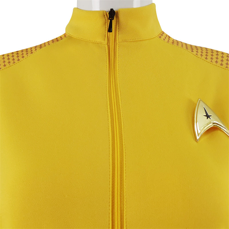 Star Trek Strange New Worlds Costume Number One Una Chin-riley Cosplay Yellow Starfleet Uniforms Dress - Image 8