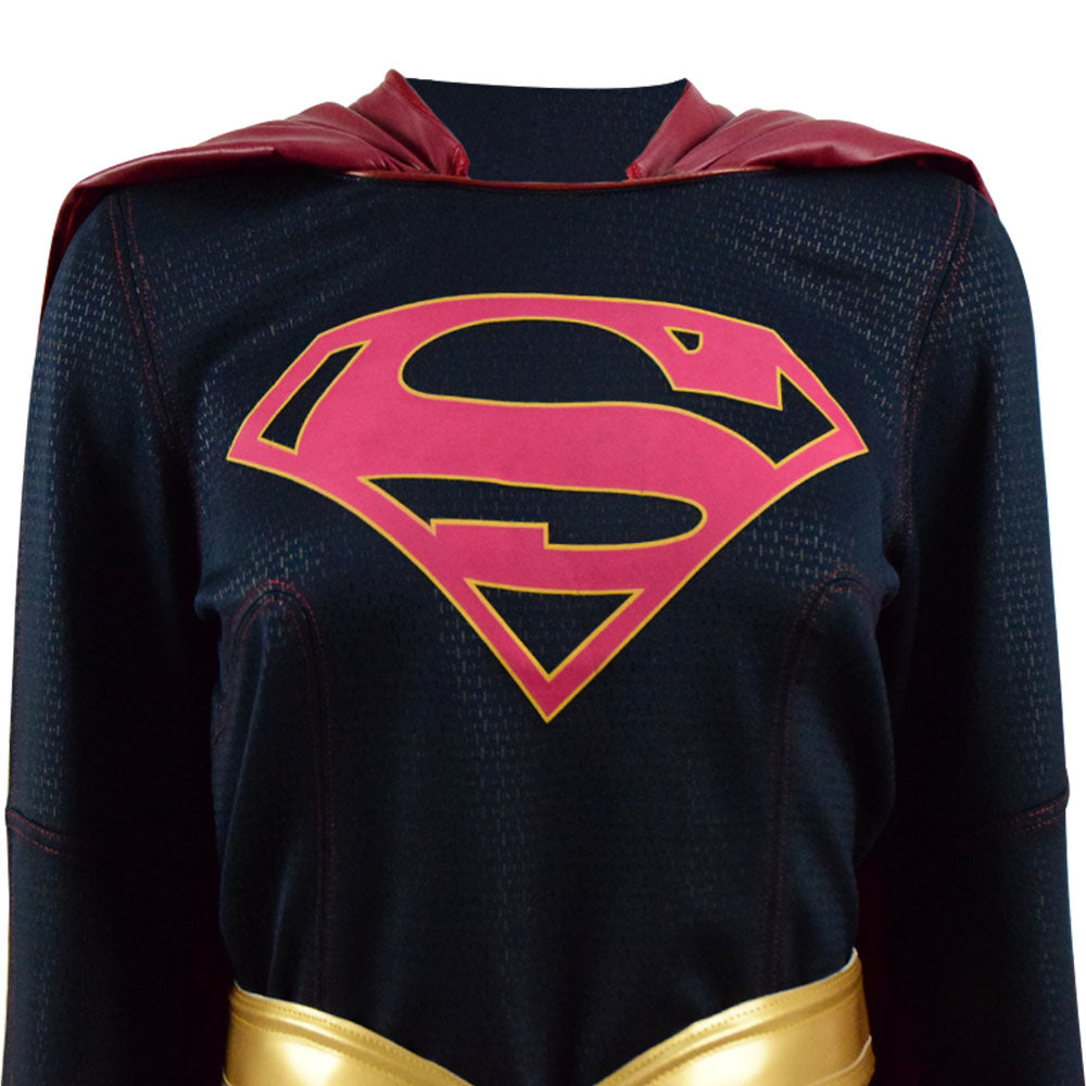 DC Supergirl Cosplay Kara Zor-El Kara Kent Costume Halloween Outfit Women With Cloak - Image 6