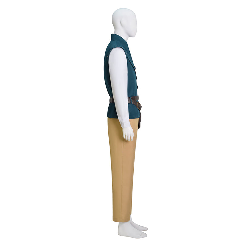 Prince Tangled Cosplay Flynn Rider Costume Vest Shirt Outfit Halloween Carnival Suit - Image 5