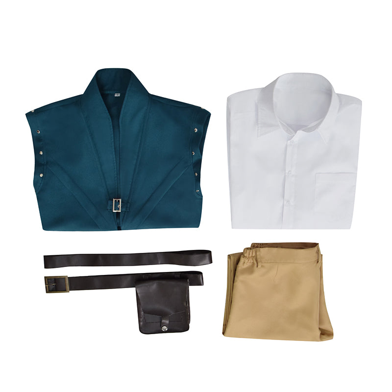 Prince Tangled Cosplay Flynn Rider Costume Vest Shirt Outfit Halloween Carnival Suit - Image 9