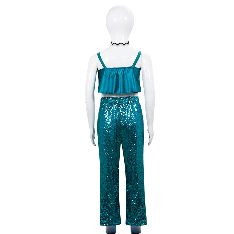 Ruby Gillman Teenage Kraken Cosplay Costume Girls Vest Pants Halloween Performance Suit - Image 3