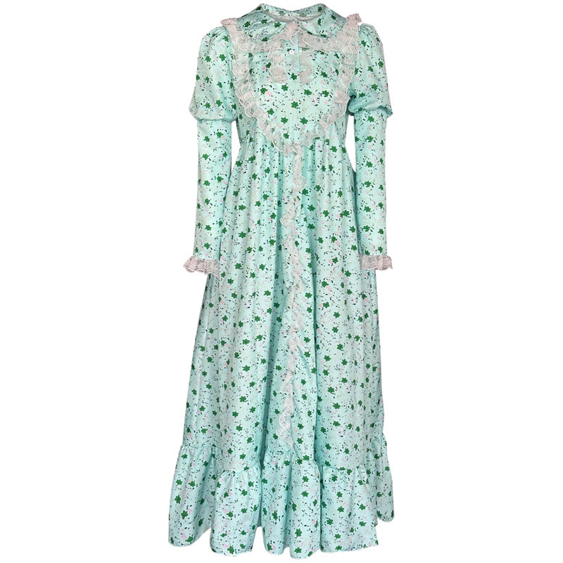 The Exorcist Regan Cosplay Costume Regan MacNeil Green Dress Halloween Carnival Suit - Image 2