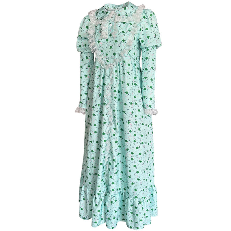 The Exorcist Regan Cosplay Costume Regan MacNeil Green Dress Halloween Carnival Suit - Image 3