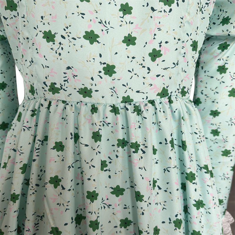 The Exorcist Regan Cosplay Costume Regan MacNeil Green Dress Halloween Carnival Suit - Image 6