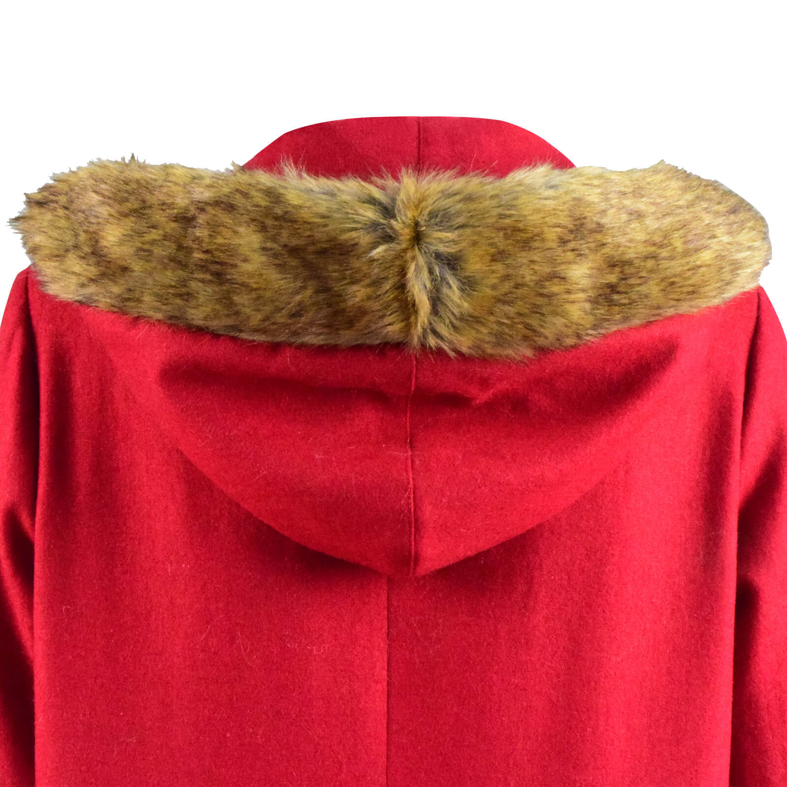 The Christmas Chronicles 2 Mrs. Claus Cosplay Costume Red Wool Long Coat Outfit - Image 7