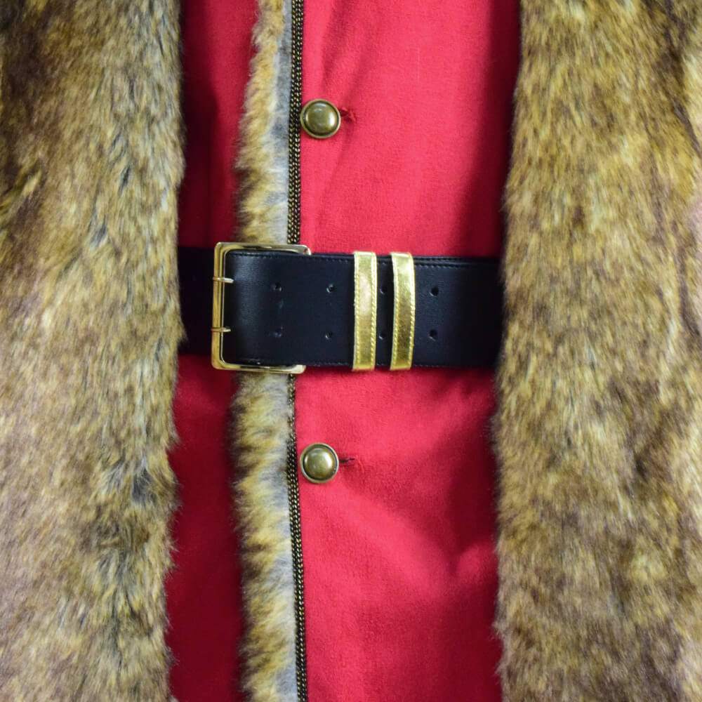 The Christmas Chronicles Santa Claus Cosplay Costume Red Shearling Coat Outfit Deluxe Version For Sale - Image 10