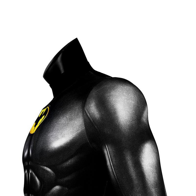 The Flash Batman Cosplay Costume Superhero Bruce Wayne Jumpsuit Cape Mask Halloween Suit - Image 11