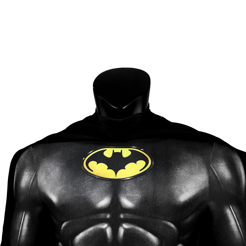 The Flash Batman Cosplay Costume Superhero Bruce Wayne Jumpsuit Cape Mask Halloween Suit - Image 13