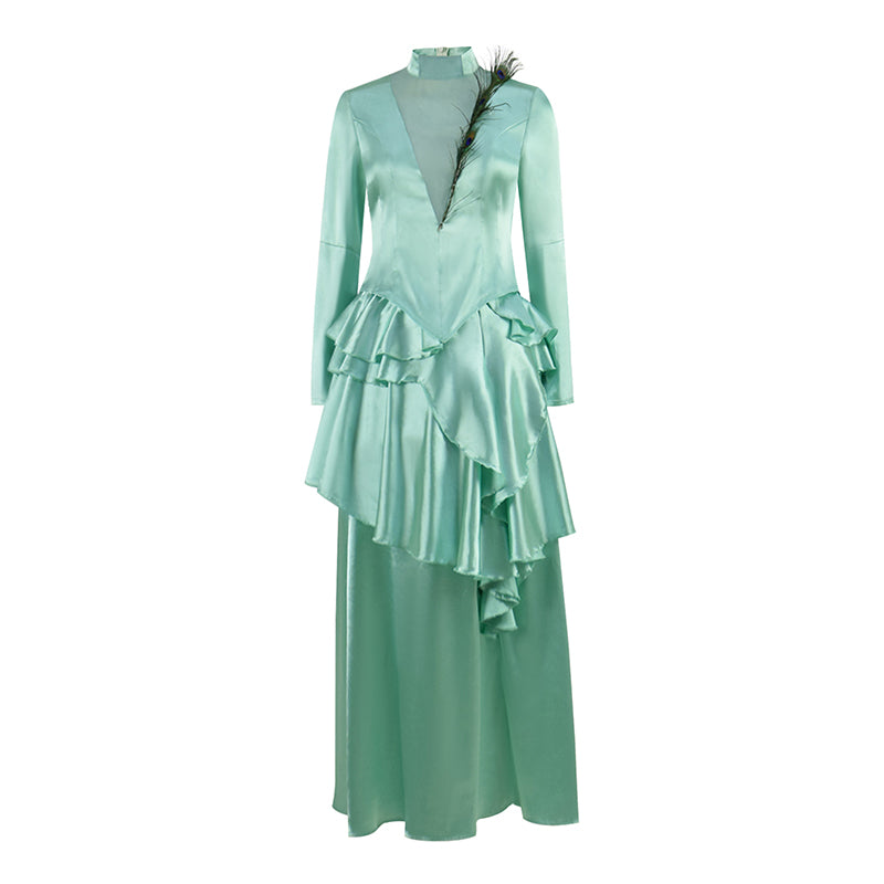 The Gilded Age Season 2 Cosplay Costume Women Green Dress Vintage Ball Gown - Image 2