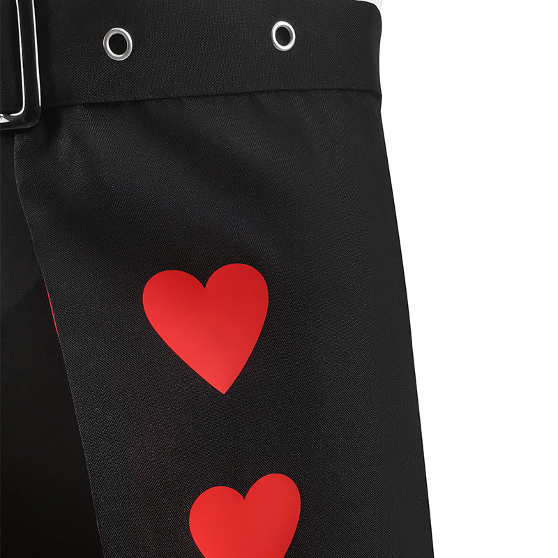 Alice in Wonderland Queen of Hearts Cosplay Costume Red Heart Princess Halloween Fancy Dress - Image 6