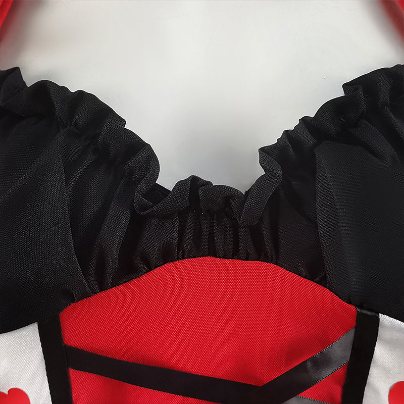 Alice in Wonderland Queen of Hearts Cosplay Costume Red Heart Princess Halloween Fancy Dress - Image 8