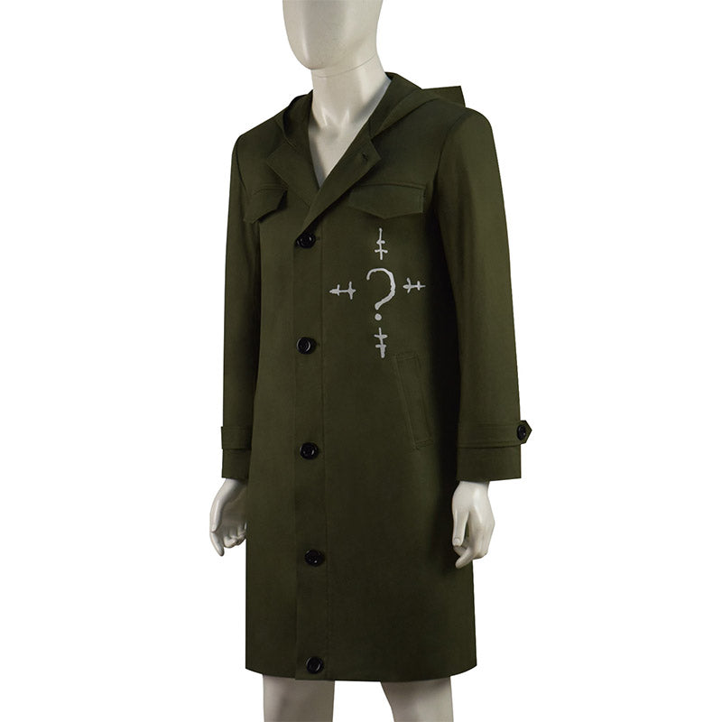 The Riddler Costume The Batman 2022 Cosplay Green Jacket Halloween Suit - Image 2