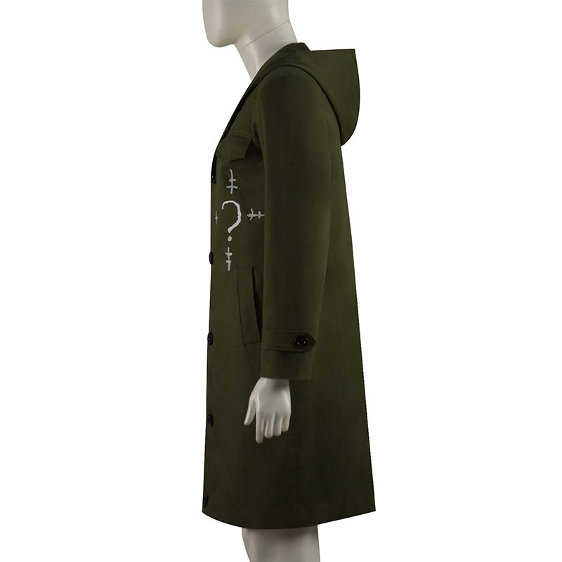 The Riddler Costume The Batman 2022 Cosplay Green Jacket Halloween Suit - Image 3